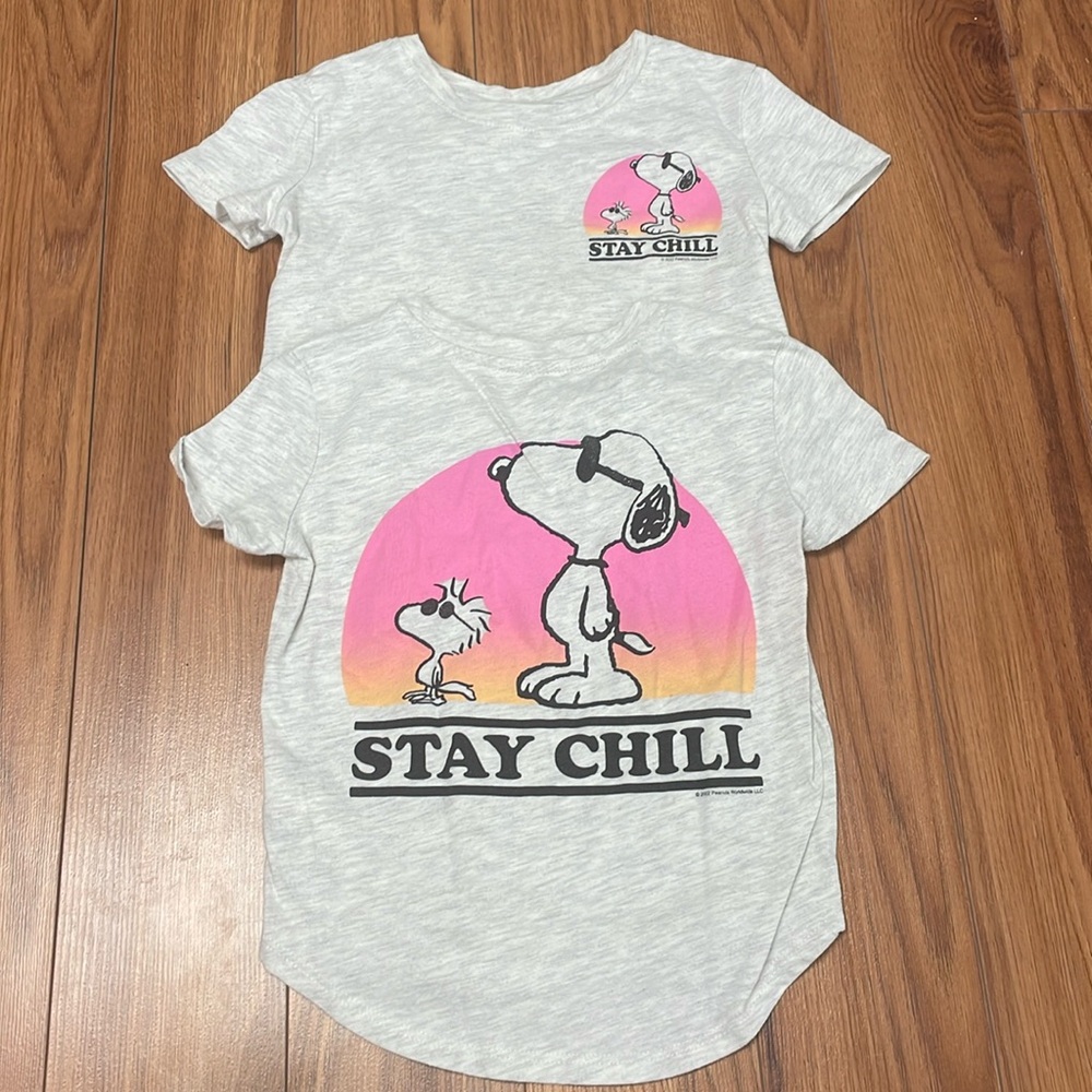 2 GAP Snoopy printed shirts